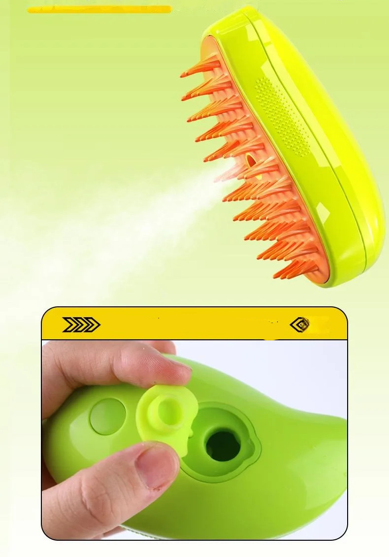Steamy Cat Brush with nano mist spray