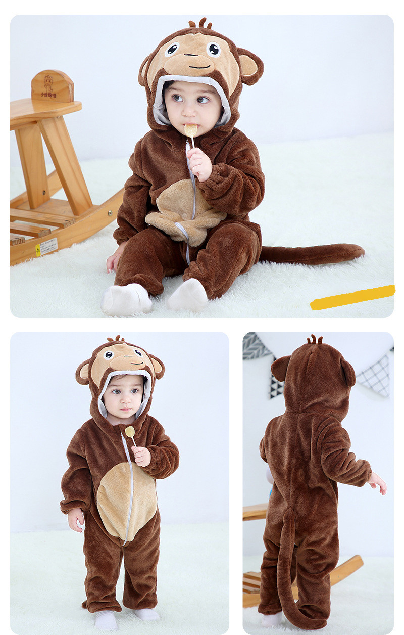 Cute baby romper side view