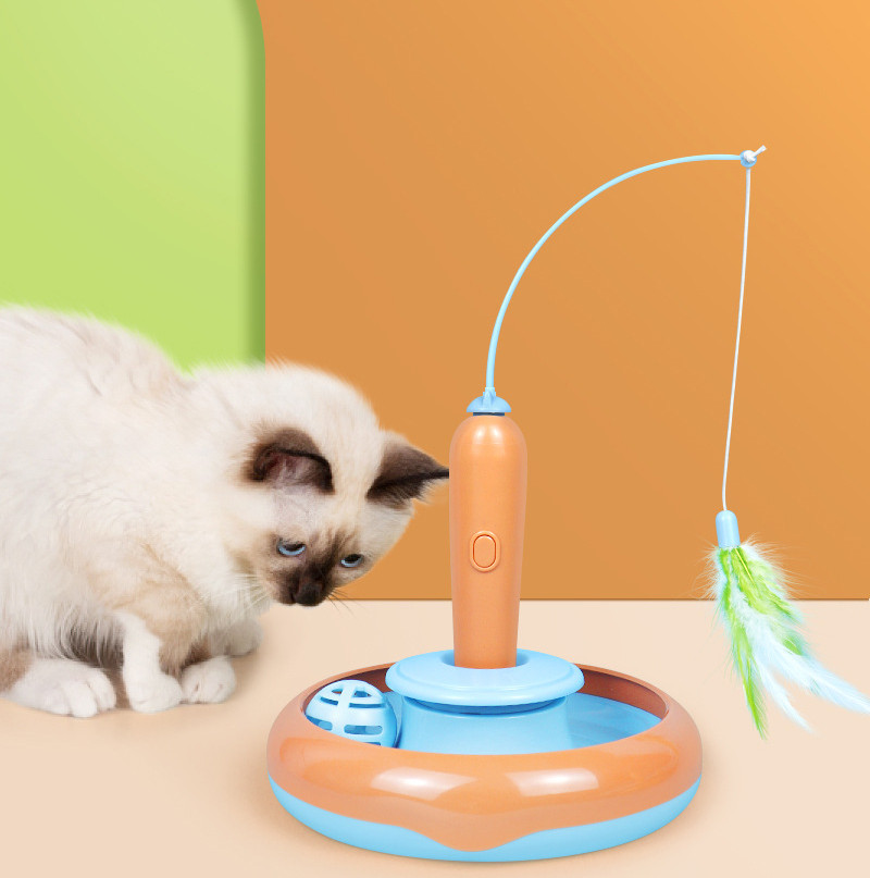 Cat Playing with Interactive Toy