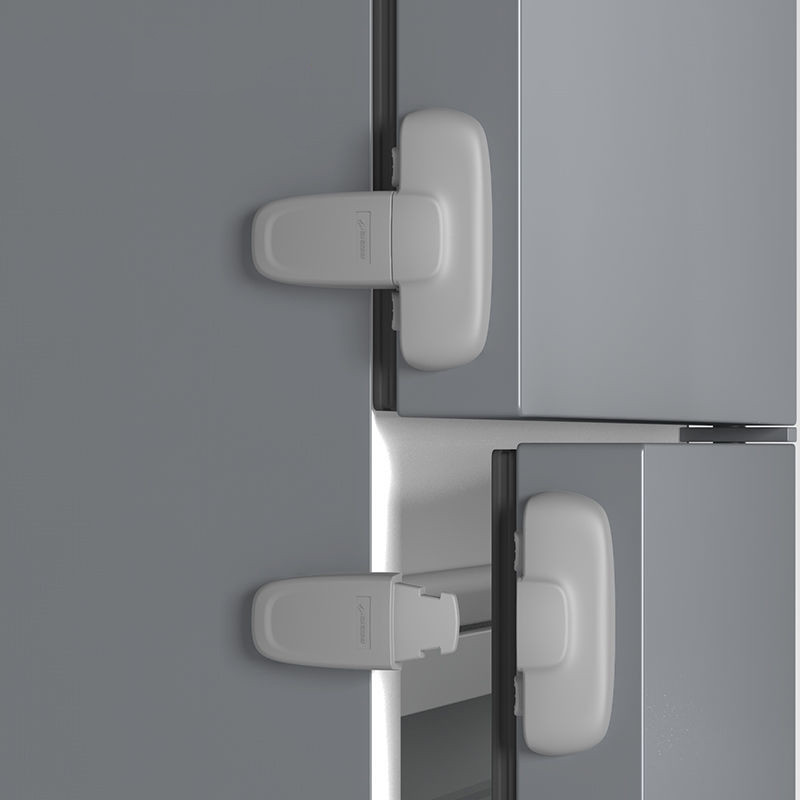 Baby Safe Refrigerator Lock - installed view