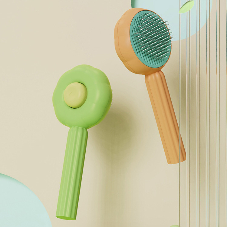 Pet Grooming Brush Front View