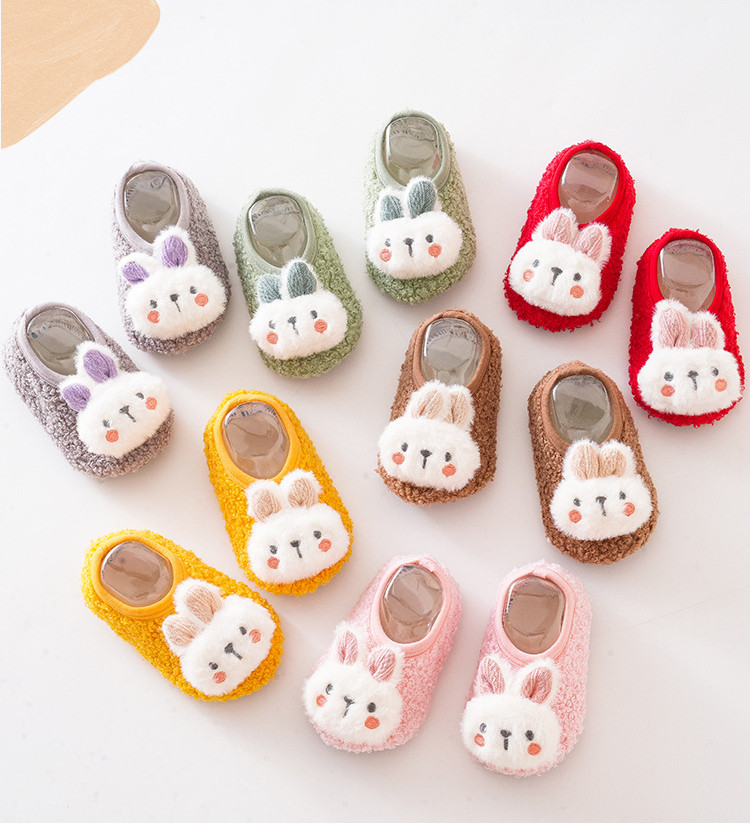 Soft baby socks with anti-slip soles
