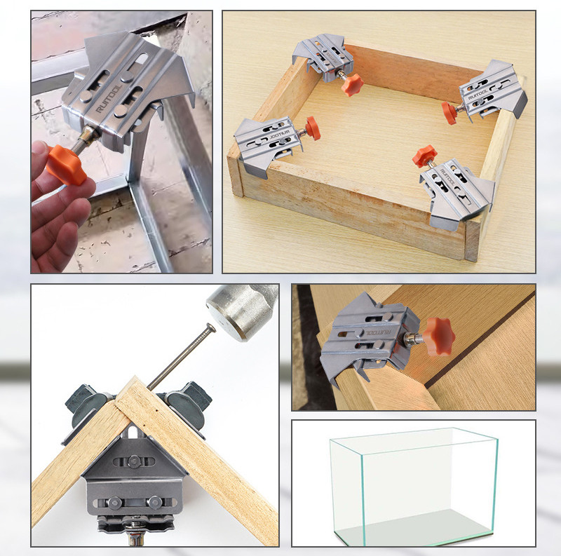 Clamping action on metal frame