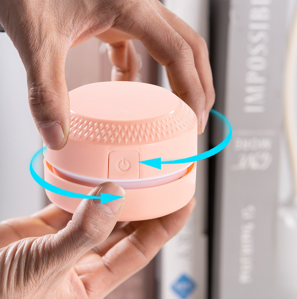 Mini Desk Vacuum Cleaner side view