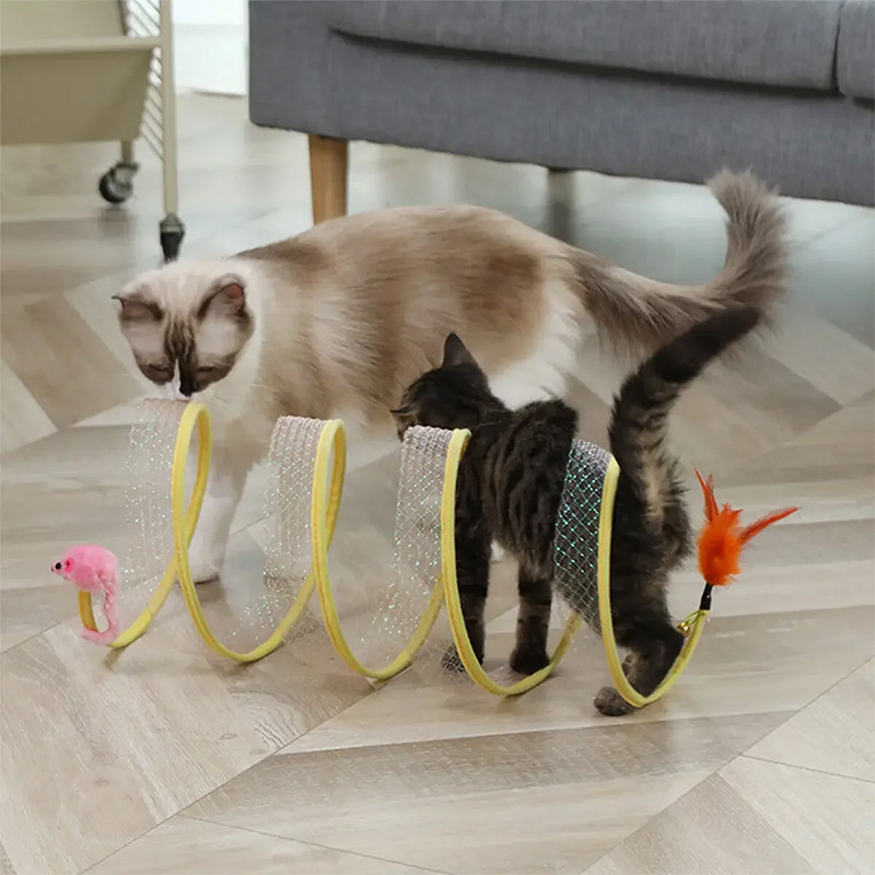 Cat Hunting Coil Tunnel Toy