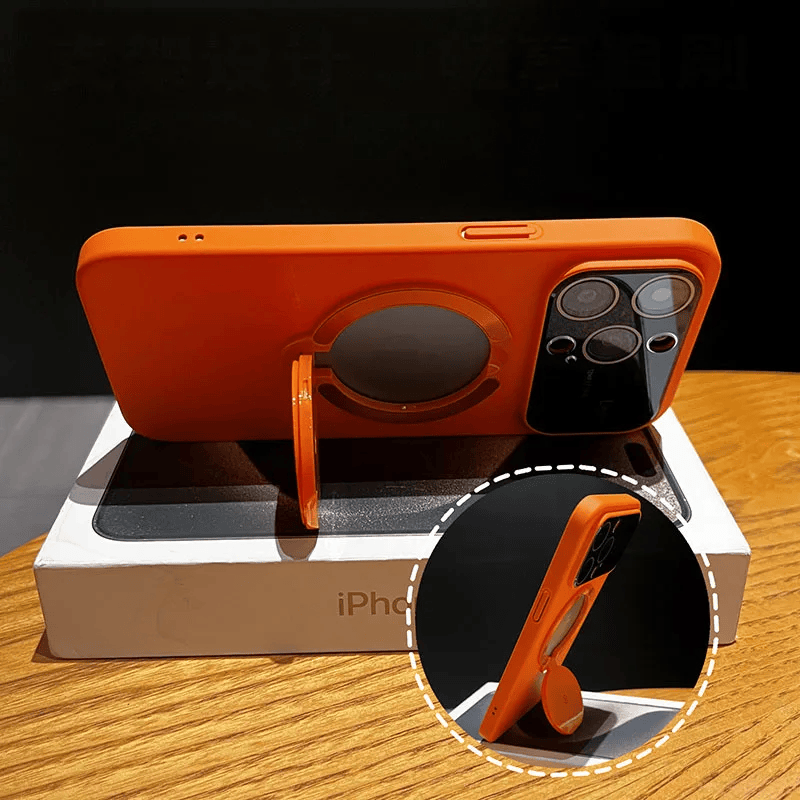 Rotation Gyroscope Phone Case Back Support Stand